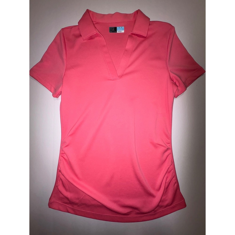 PGA TOUR Airflux Women's Coral Pink Golf Polo Shirt XS